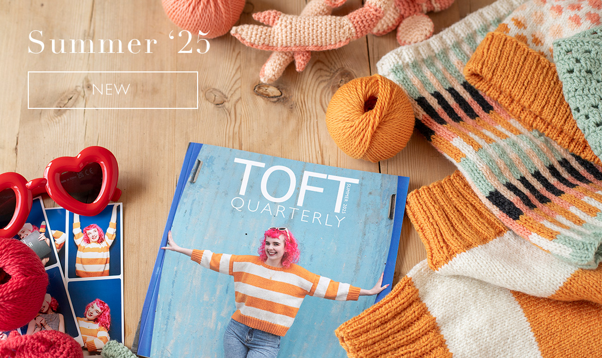 Summer 2025 collection knit crochet magazine patterns toft